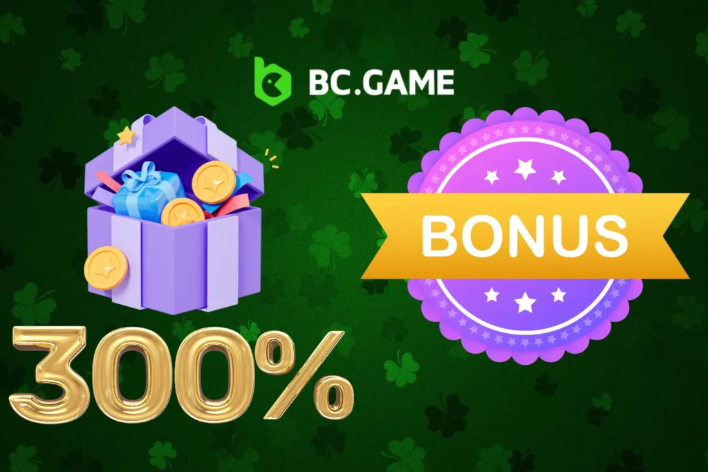 BC Game 300% Welcome Bonus